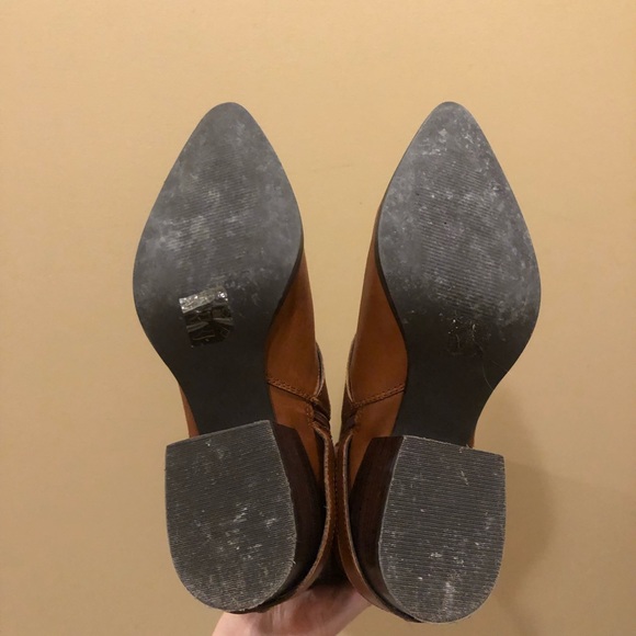 Lord & Taylor Design Lab Cognac/Bronze Adelienne Knee Boots with box - Picture 5 of 6